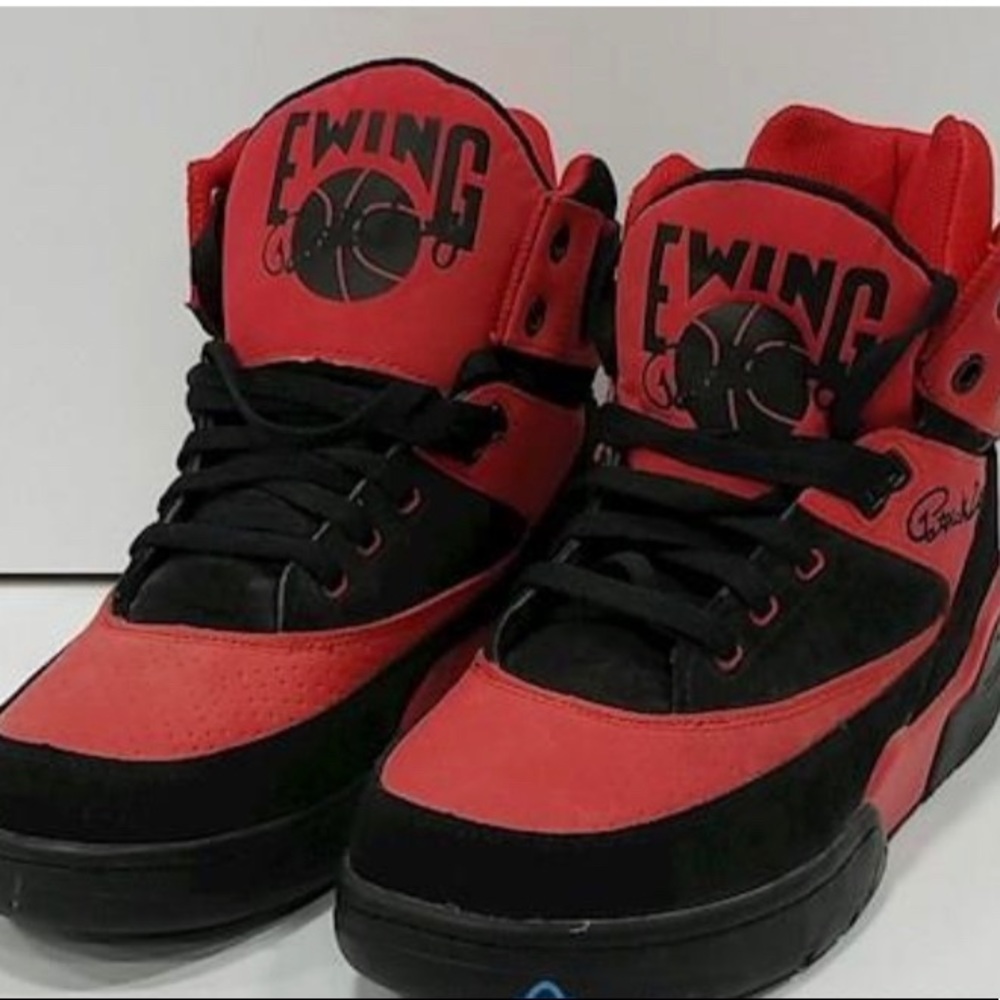 Ewing Athletics Men's Black/Red Shoes